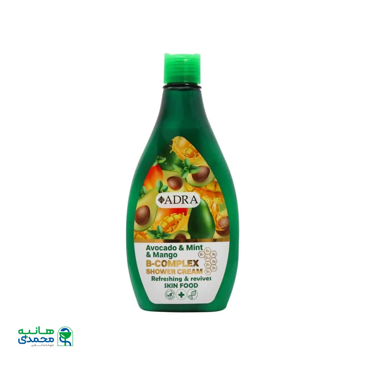 شامپو بدن کرمی آووکادو و نعنا آدرا