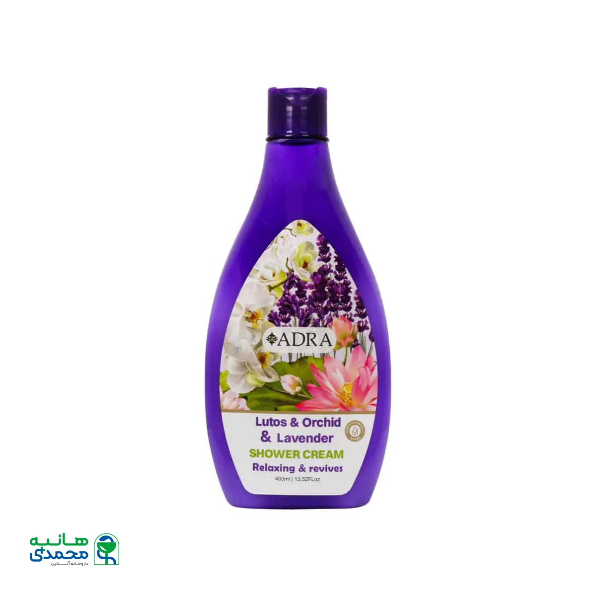شامپو بدن کرمی نیلوفر آبی و ارکیده آدرا
