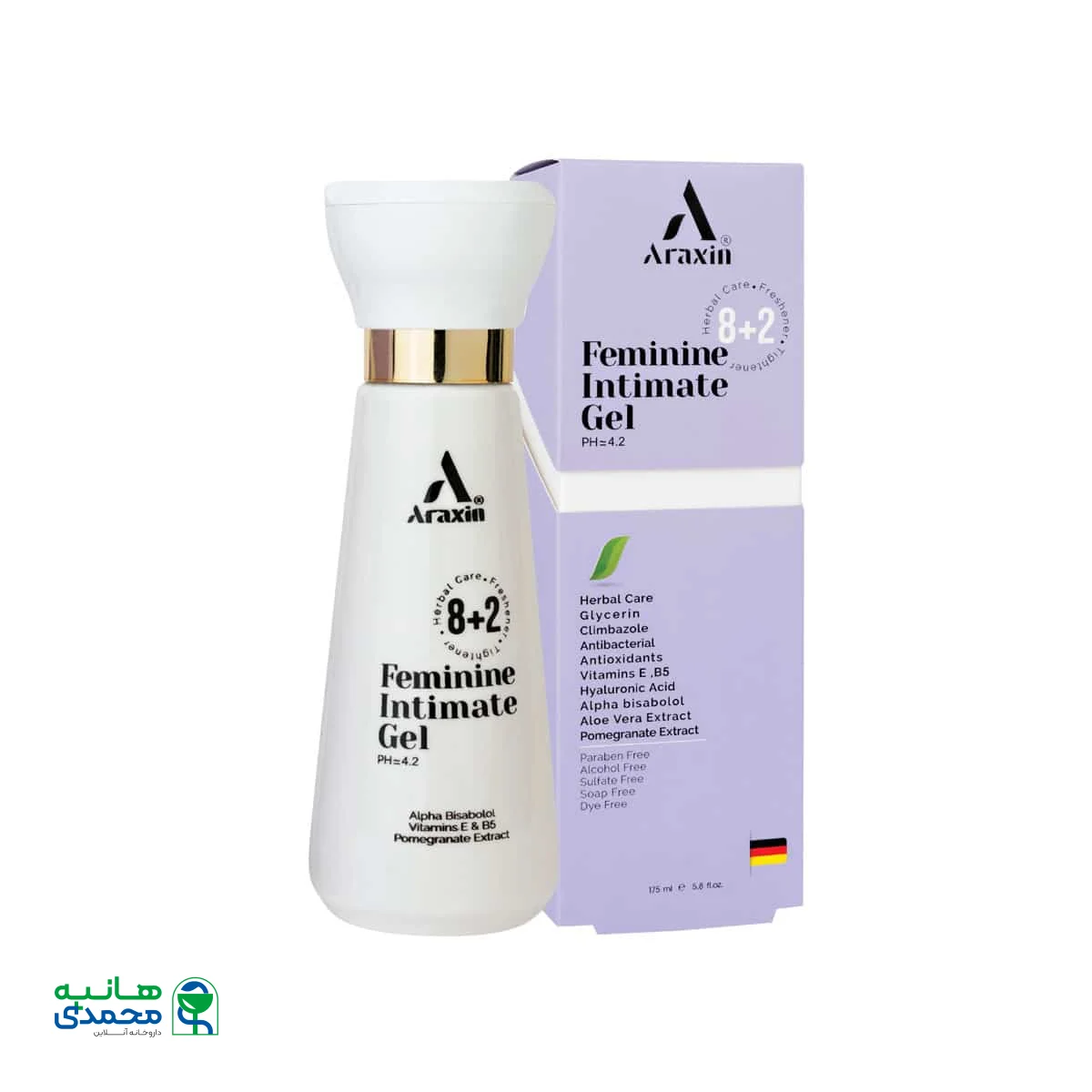 ژل بهداشتی گیاهی بانوان آراکسین