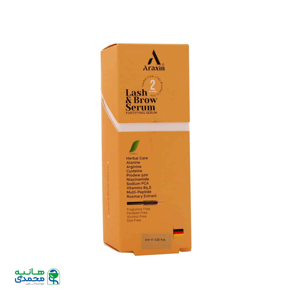 قیمت سرم گیاهی تقویت کننده و ضد ریزش مژه و ابرو آراکسین