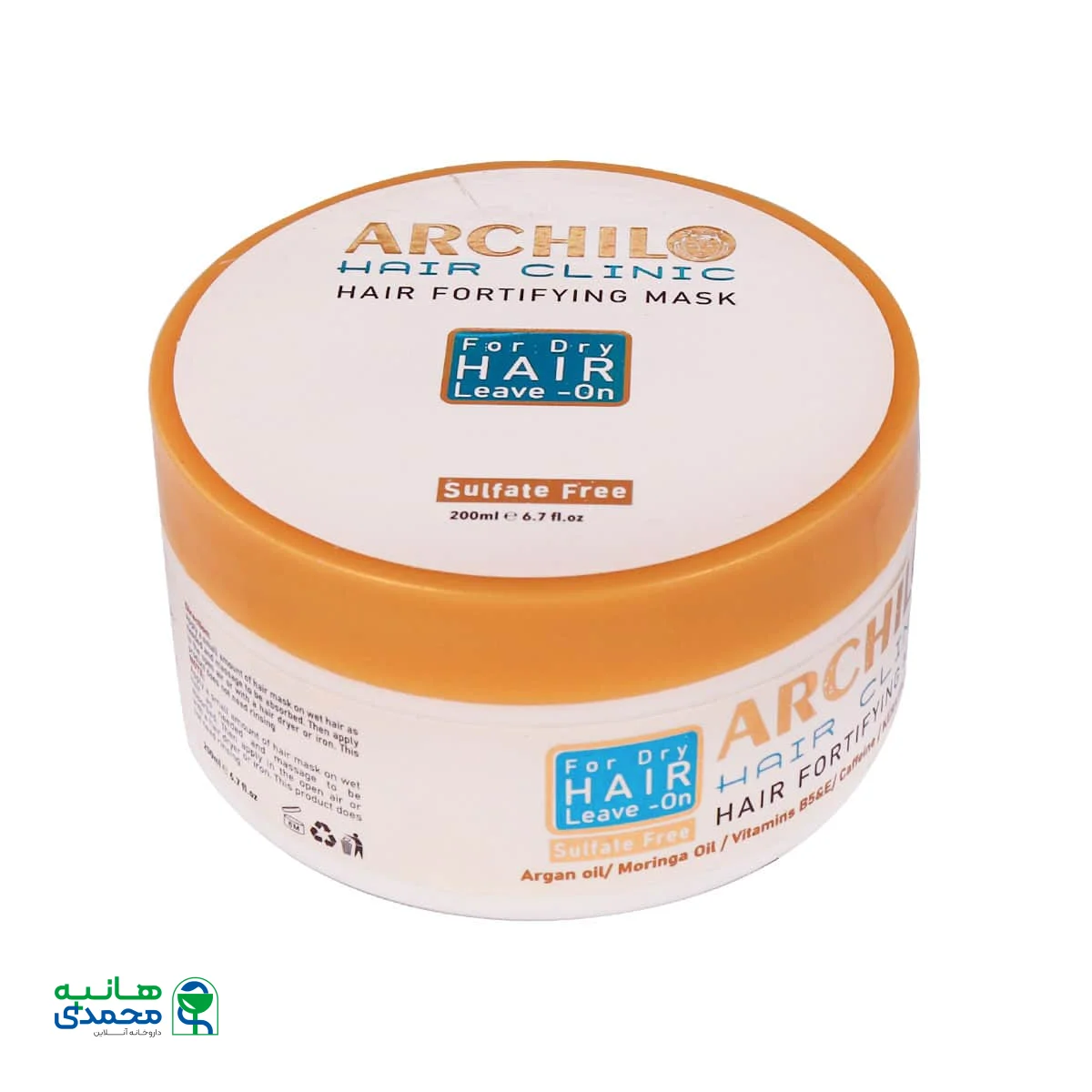 ماسک مو فاقد سولفات مناسب موهای خشک بدون آبکشی آرچیلو