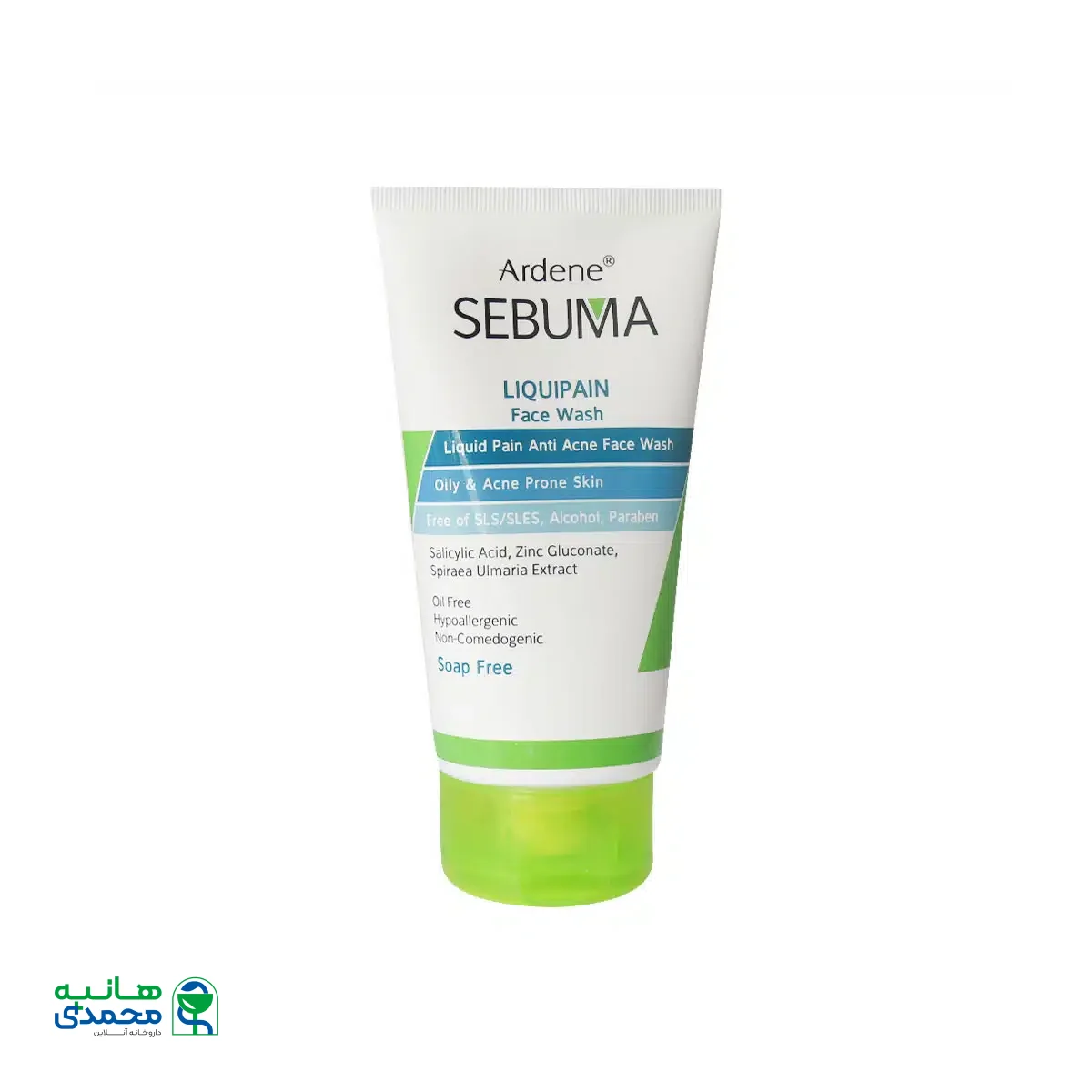 مایع شوینده غیرصابونی صورت سبوما آردن مناسب پوست چرب 150 گرم