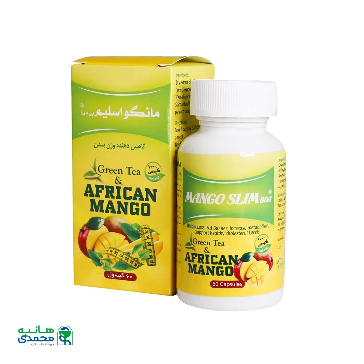 کپسول مانگو اسلیم بی دی ای بهتا دارو 60 عدد