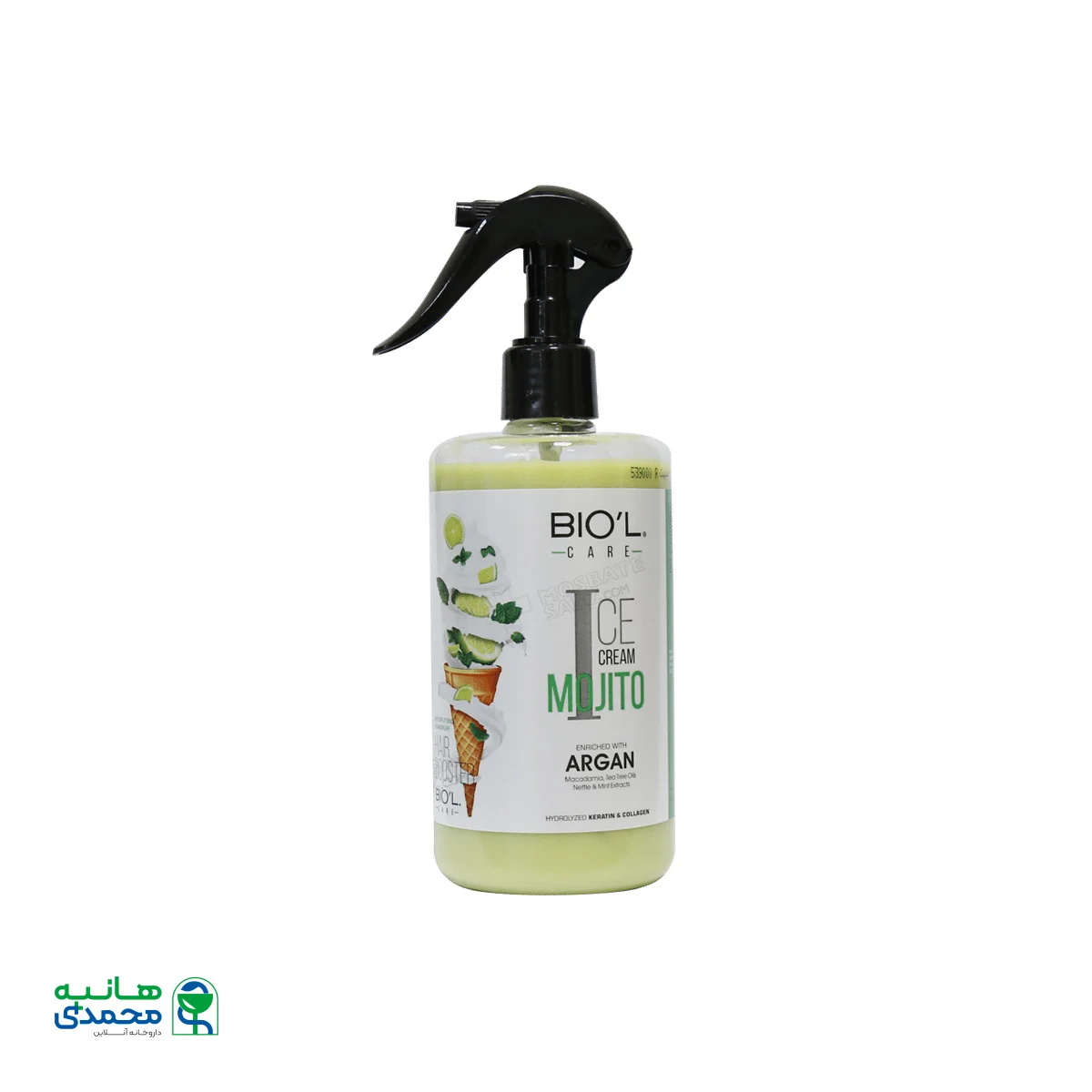 لوسیون مو بستنی موهیتو بیول بدون آبکشی 400 میلی لیتر