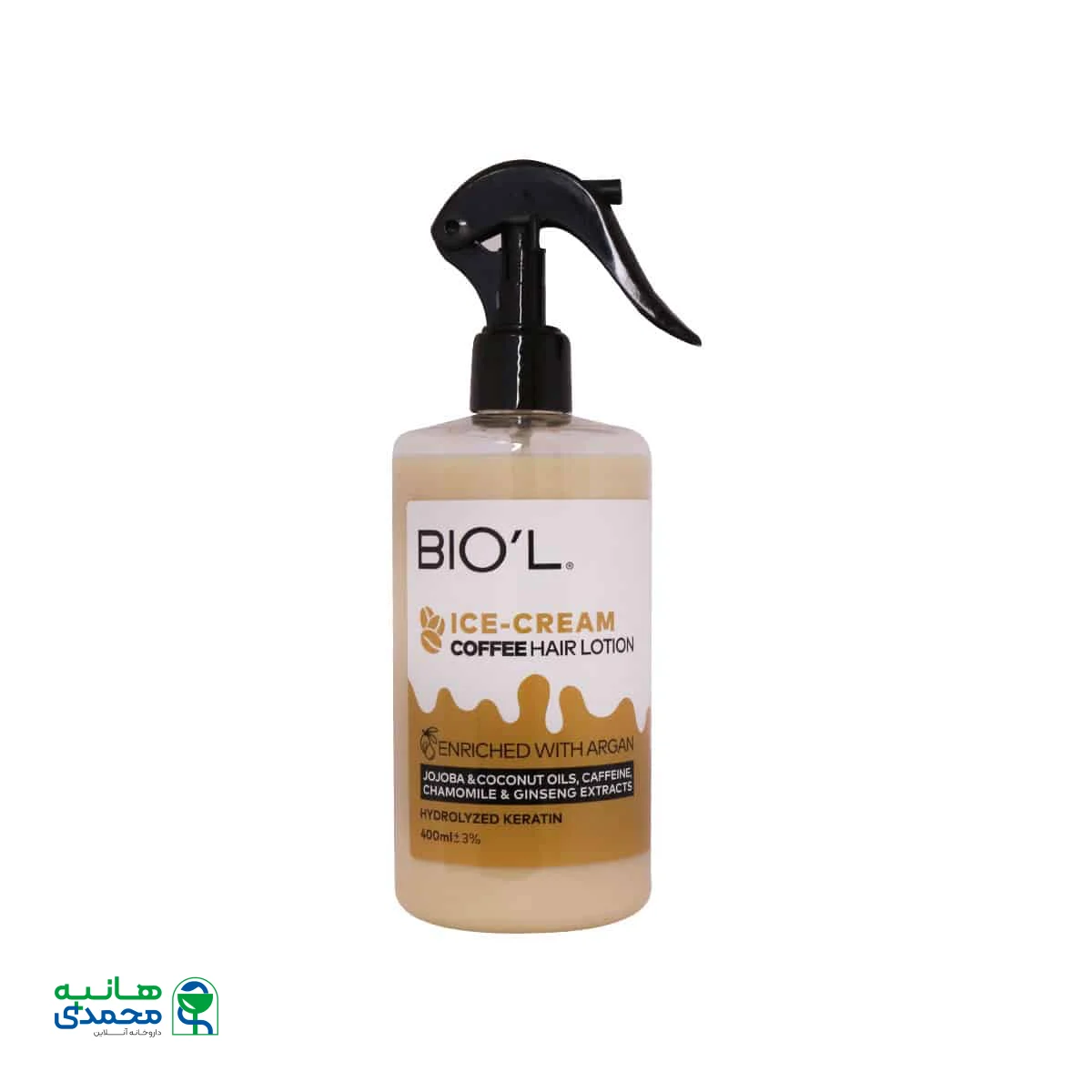 لوسیون مو بدون آبکشی بستنی قهوه بیول