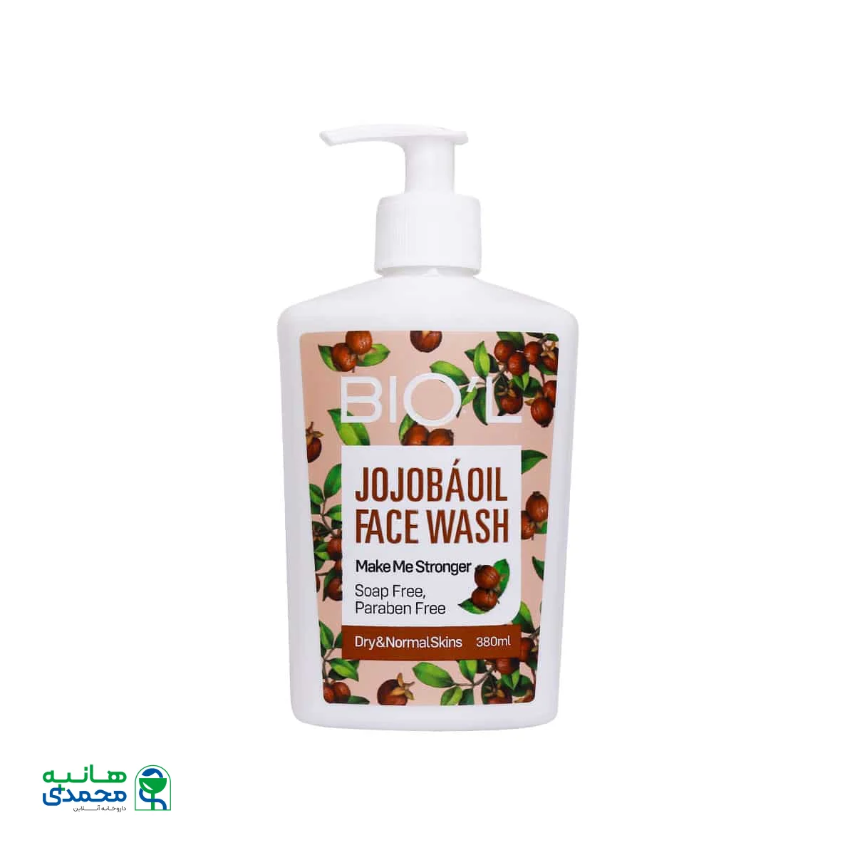 کرم ژل شستشوی صورت بیول مدل Jojoba Oil مناسب پوست‌ خشک و نرمال