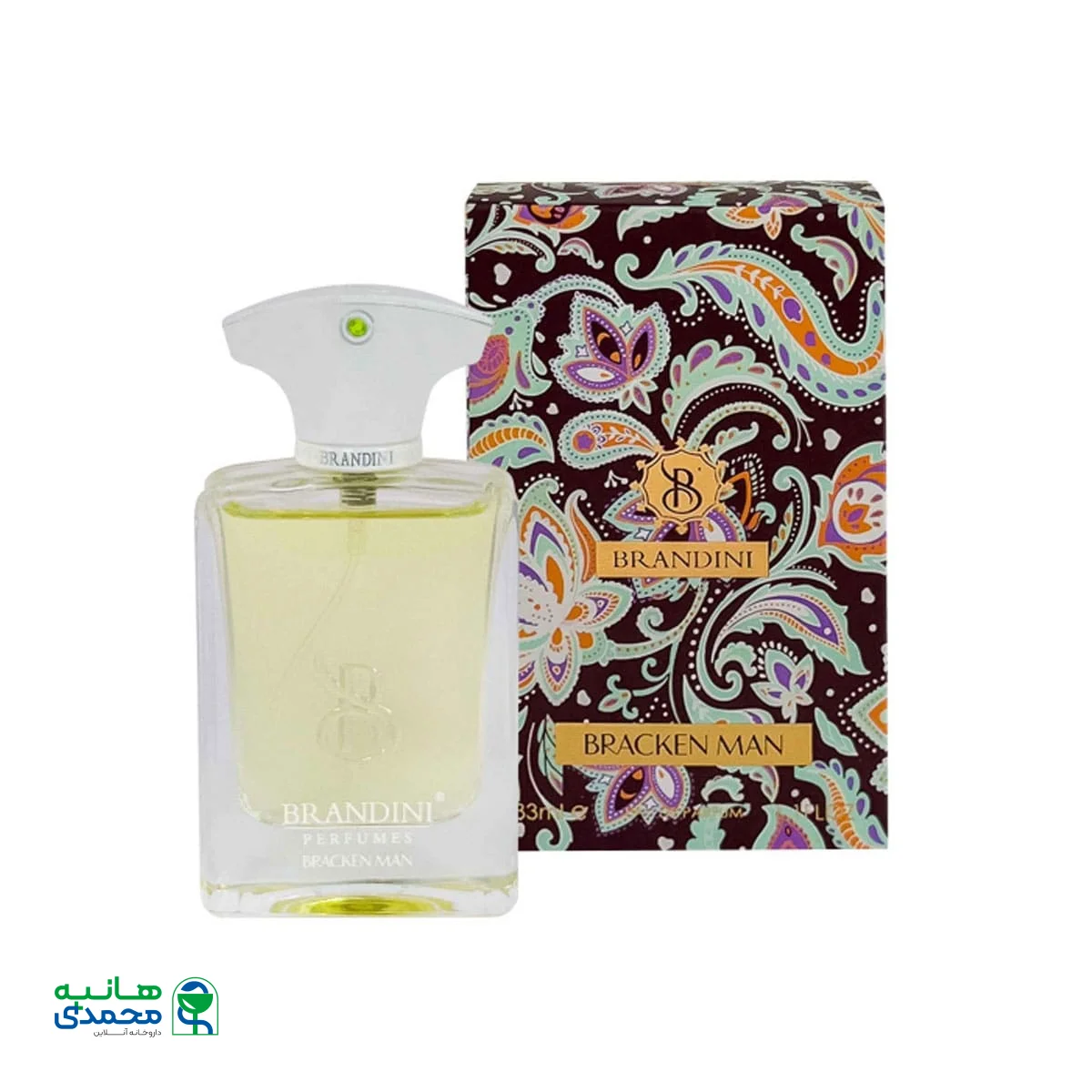عطر جیبی مردانه برندینی مدل Bracken حجم 33 میلی لیتر