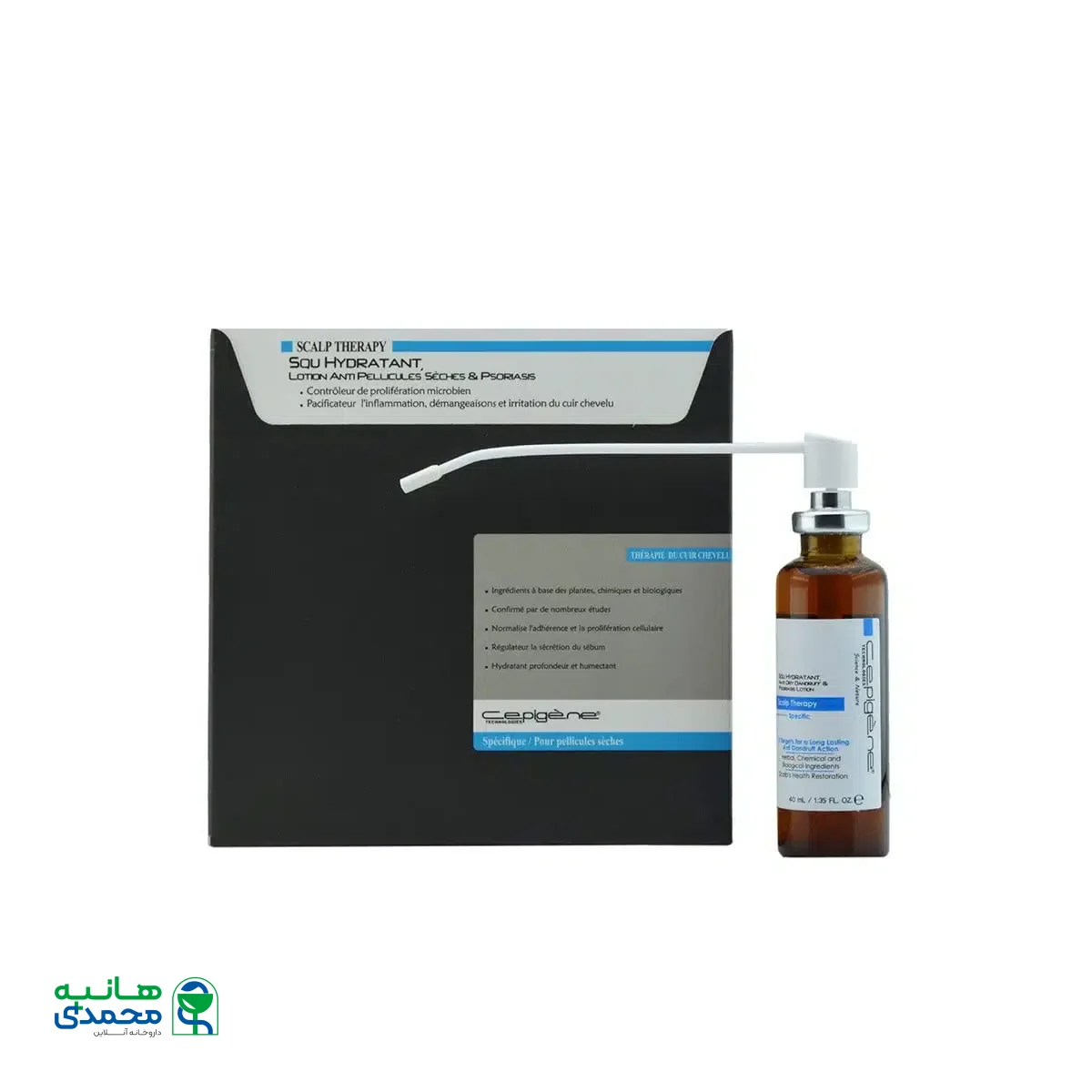 محلول تخصصی درمان چربی پوست سر سپیژن 40 میلی لیتر