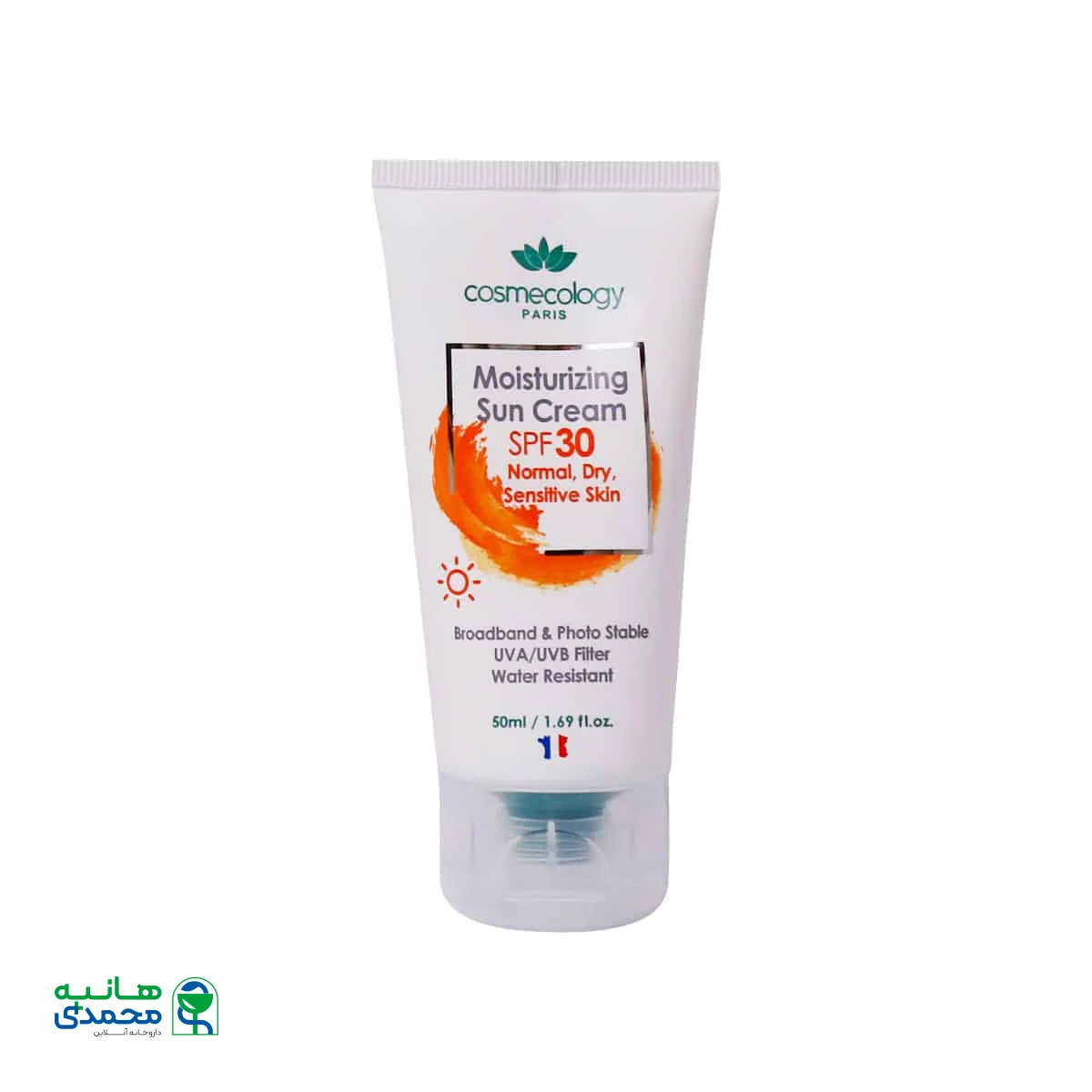 کرم ضد آفتاب مرطوب کننده SPF30 کاسمکولوژی مناسب پوست خشک معمولی و حساس