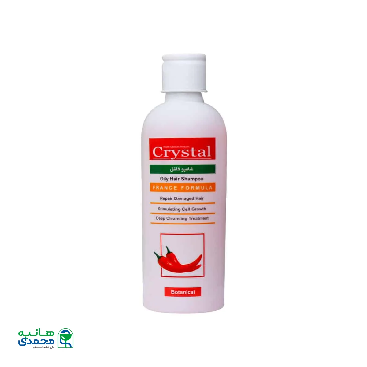 شامپو فلفل کریستال مناسب موهای چرب