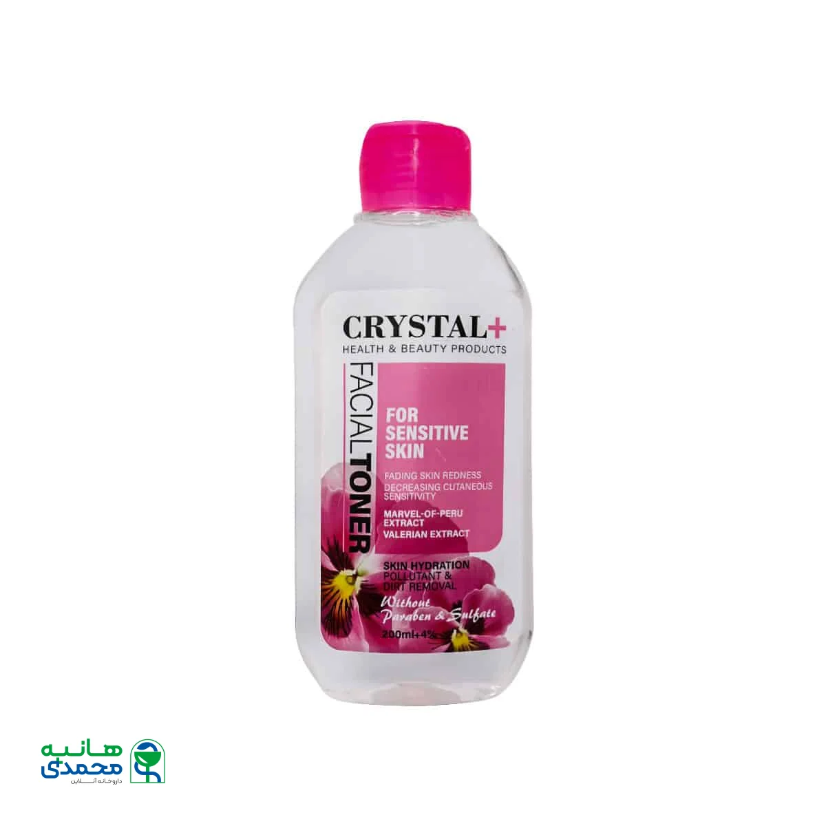 تونر صورت پوست حساس کریستال پلاس