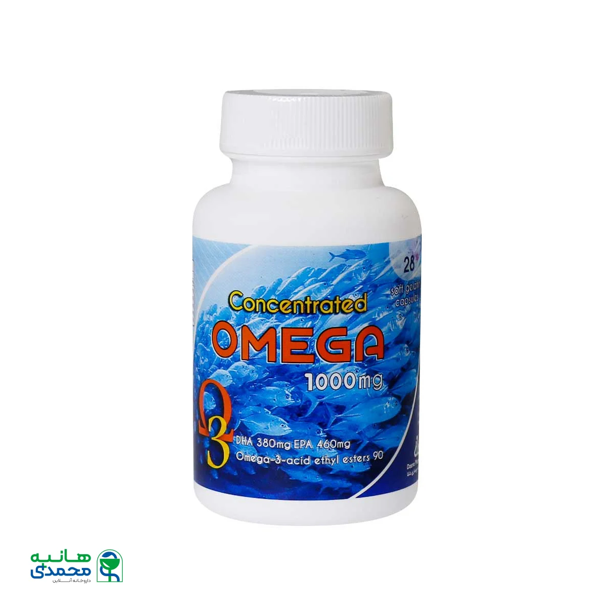 سافت ژل امگا 3 تغلیظ شده 1000 میلی گرم دانا