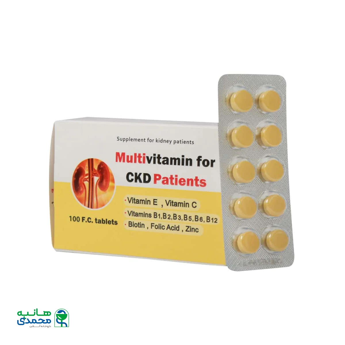قرص مولتی ویتامین بیماران کلیوی دانا