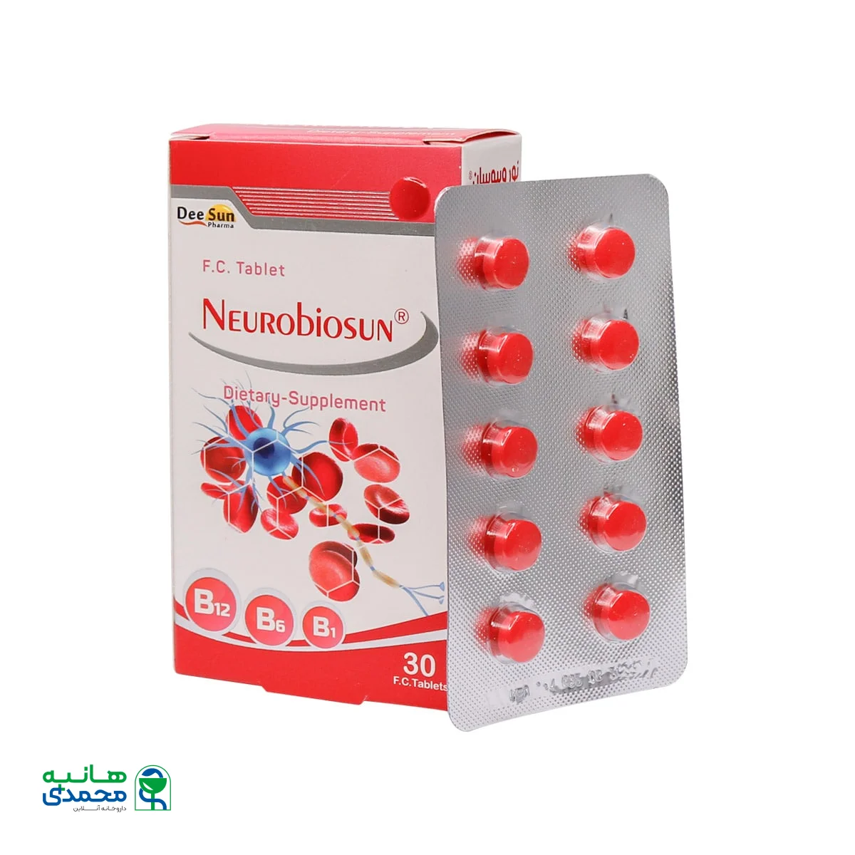 قرص روکشدار نوروبیوسان دی سان فارما