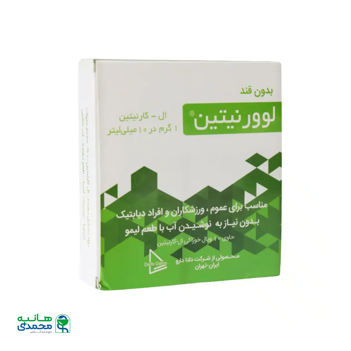 ویال خوراکی لوورنیتین دلتا دارو 10 عدد