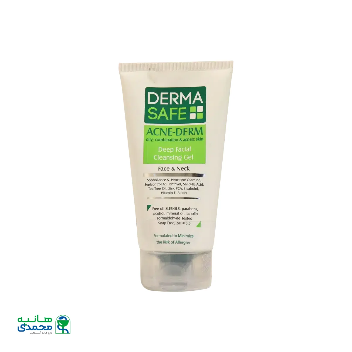 ژل شستشوی صورت درماسیف مناسب پوست های چرب، مختلط و دارای آکنه ۱۵۰ میلی لیتر