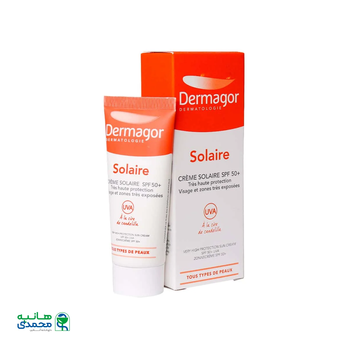 کرم ضد آفتاب SPF50 درماگور