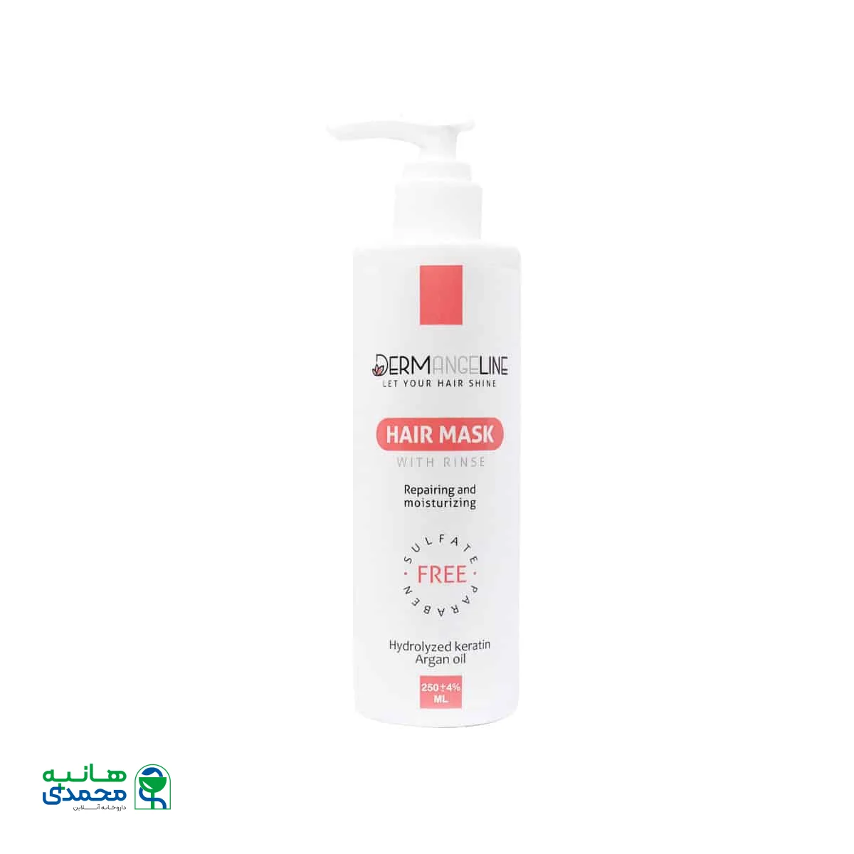 ماسک مو مناسب موهای آسیب دیده و رنگ شده درم انجلین