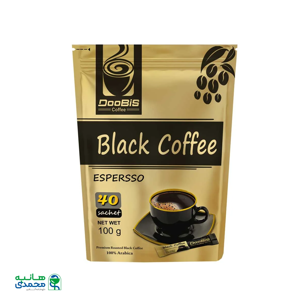 ساشه بلک کافی اسپرسو صددرصد عربیکا دوبیس