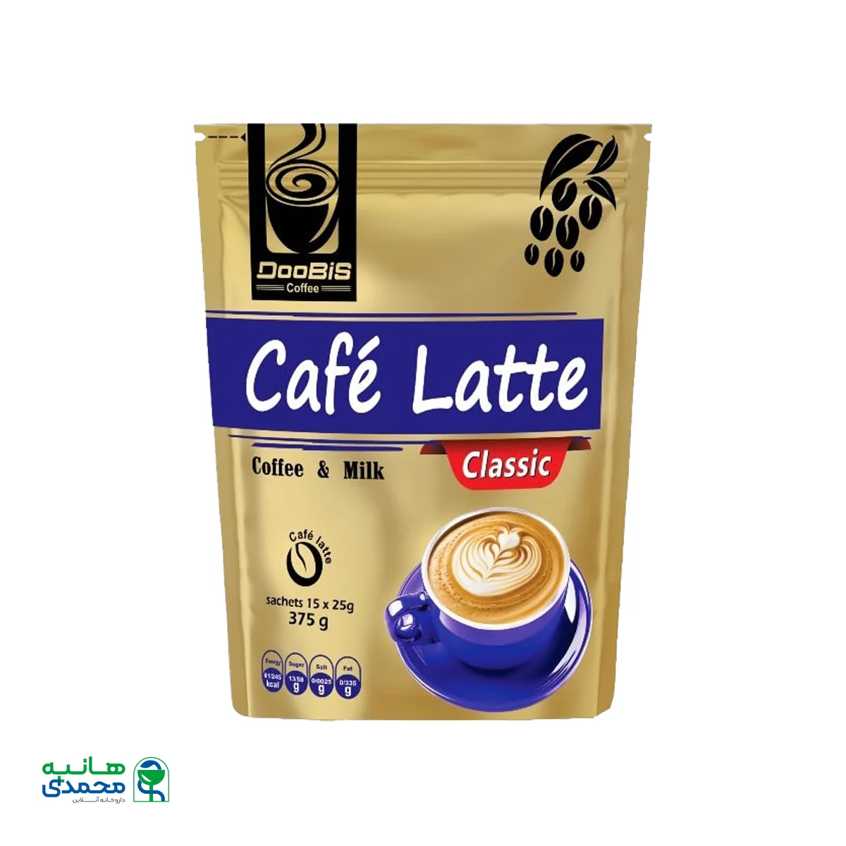 قیمت پودر کافه لاته دوبیس