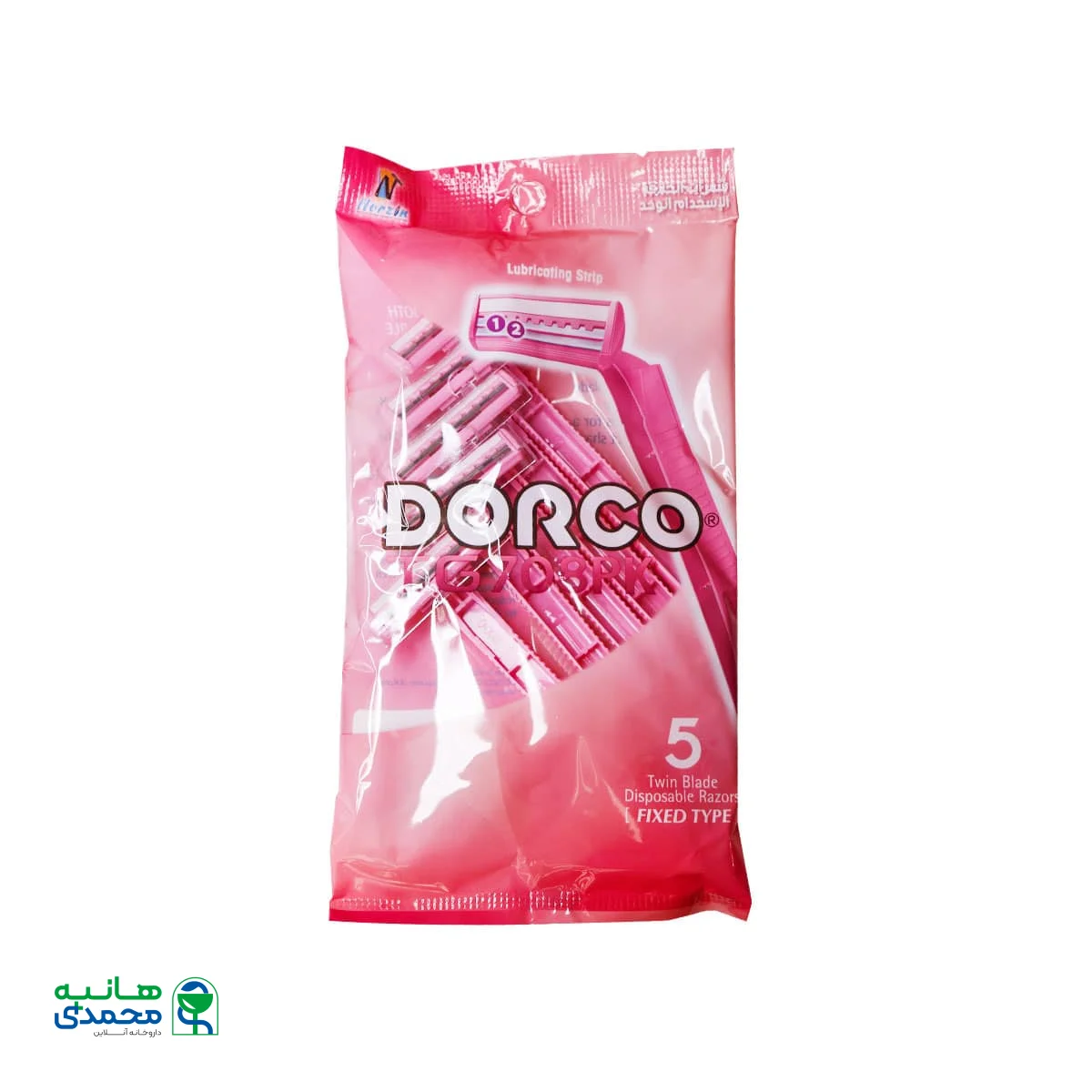 خودتراش یکبار مصرف دو لبه زنانه دورکو مدل TG708PK