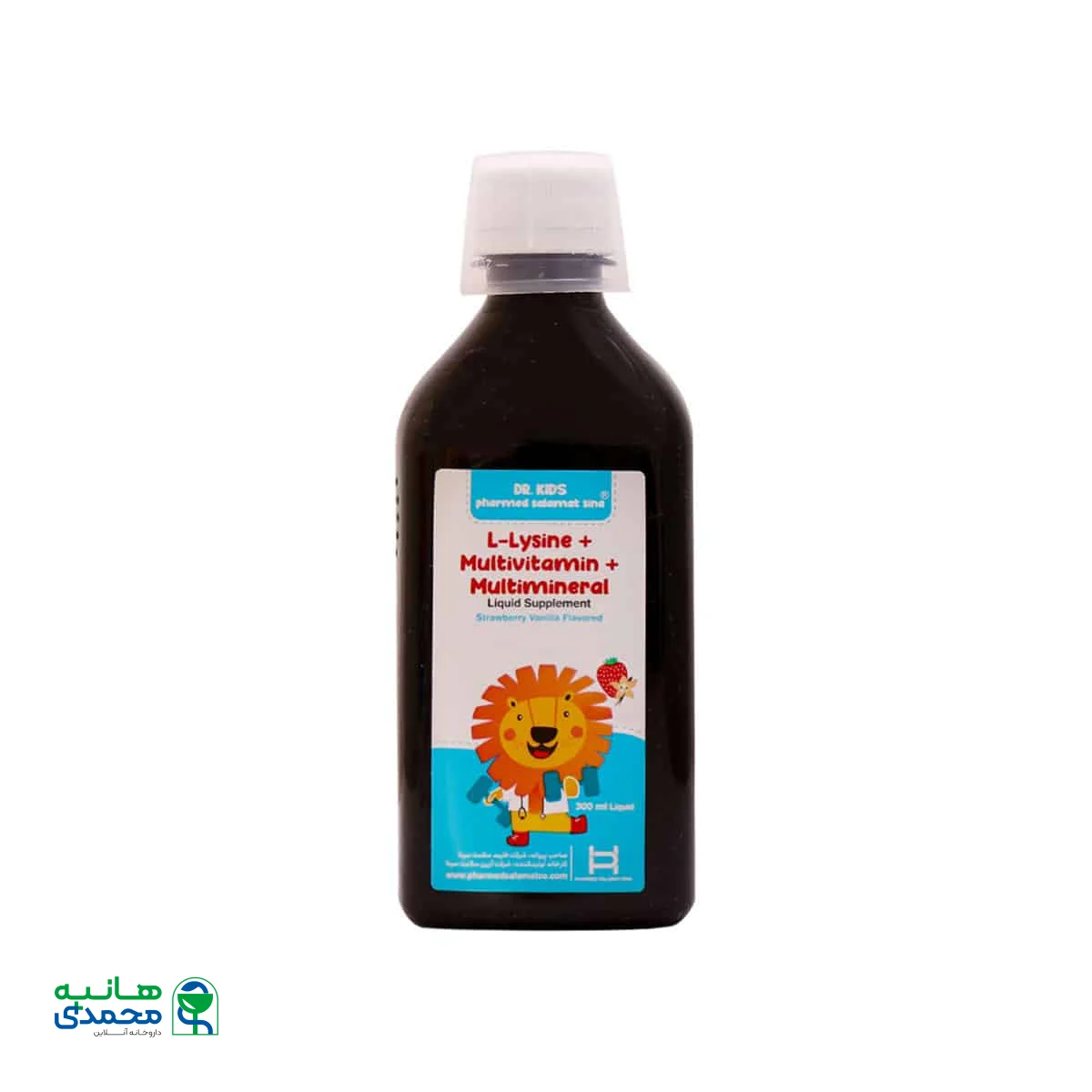 شربت ال لیزین و مولتی ویتامین و مینرال دکتر کیدز