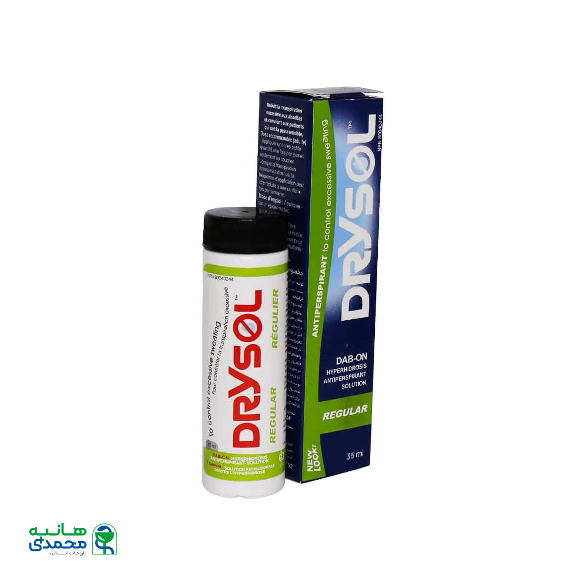 ضد تعریق مخصوص پوست حساس رگولار درایسول 35 میلی لیتر