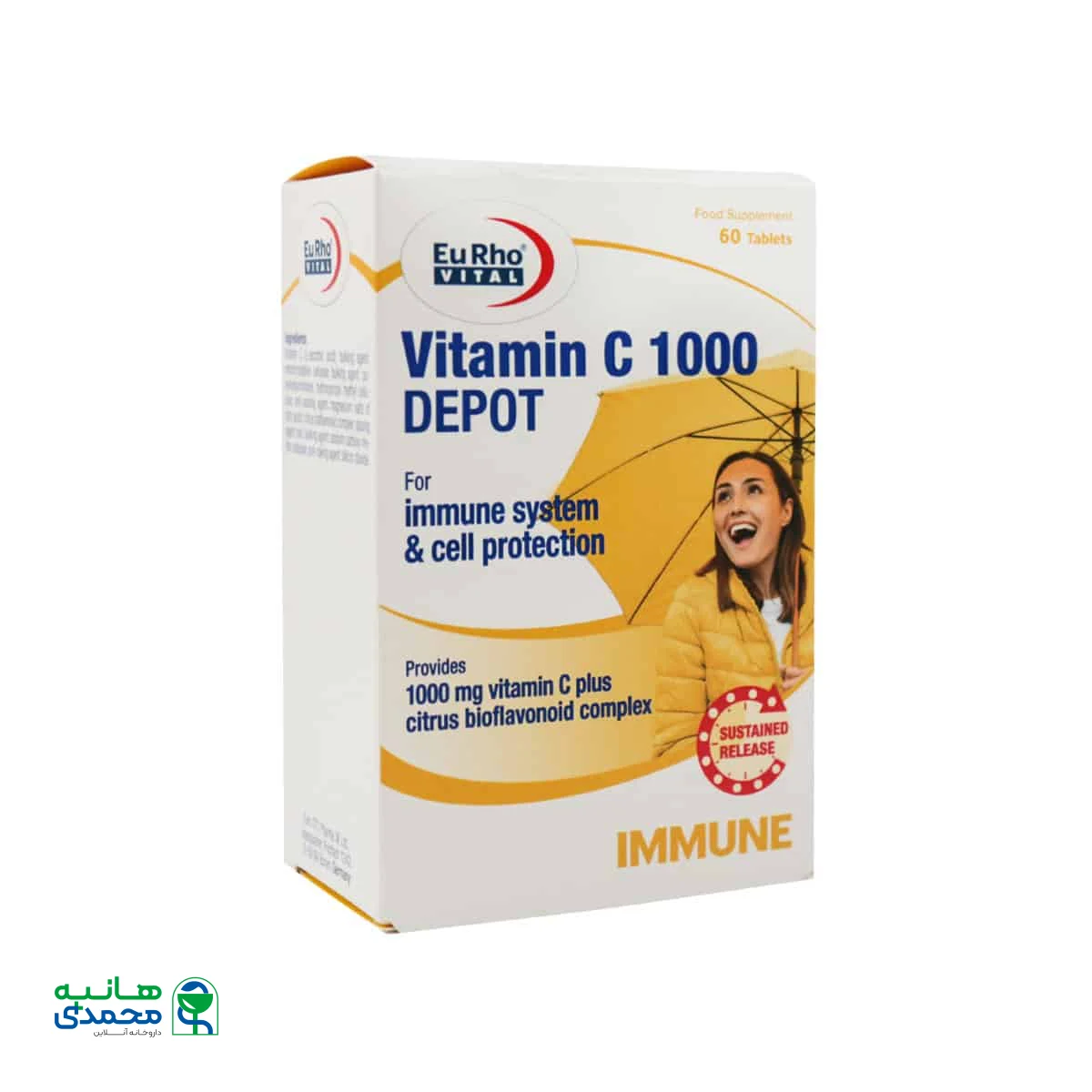 قرص ویتامین C 1000 میلی گرم دپو یوروویتال