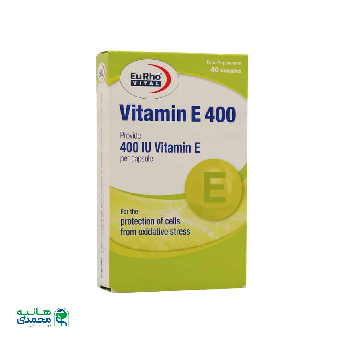 کپسول ژلاتینی ویتامین E 400 واحد یوروویتال
