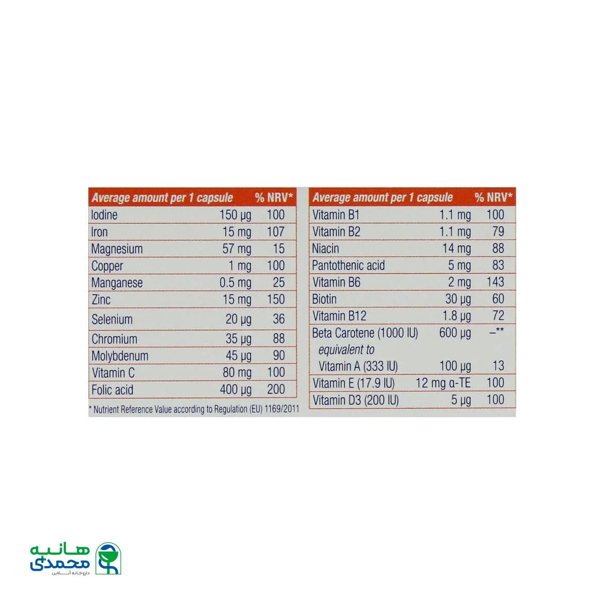 کپسول مولتی پلاس بانوان یوروویتال