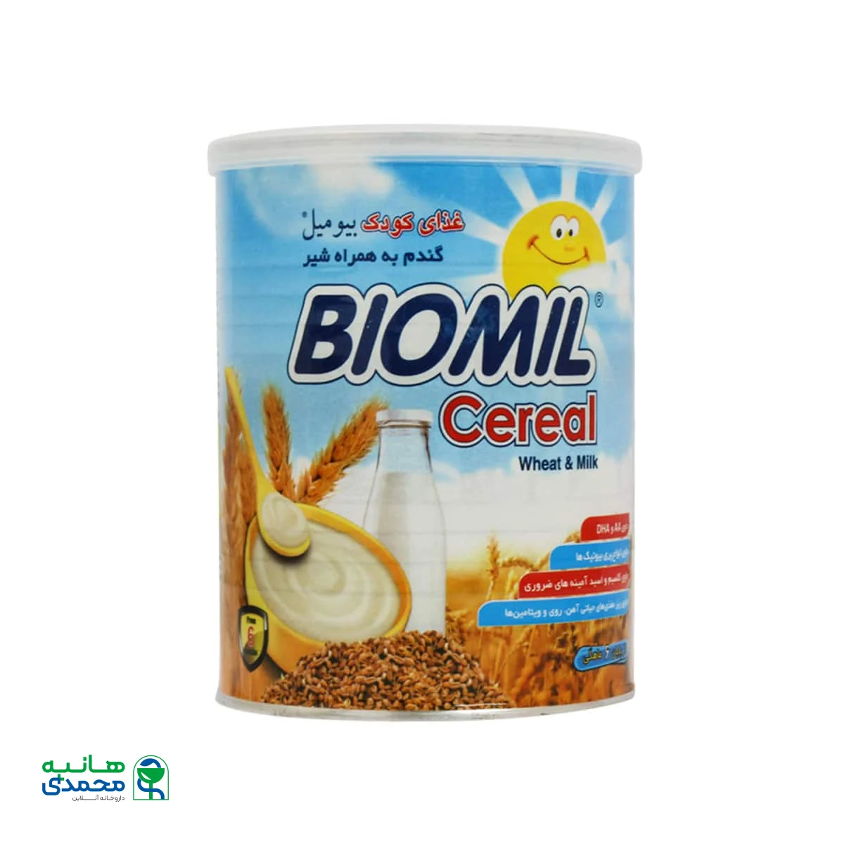 بیومیل سرآل گندم به همراه شیر مناسب کودکان از 6 ماهگی