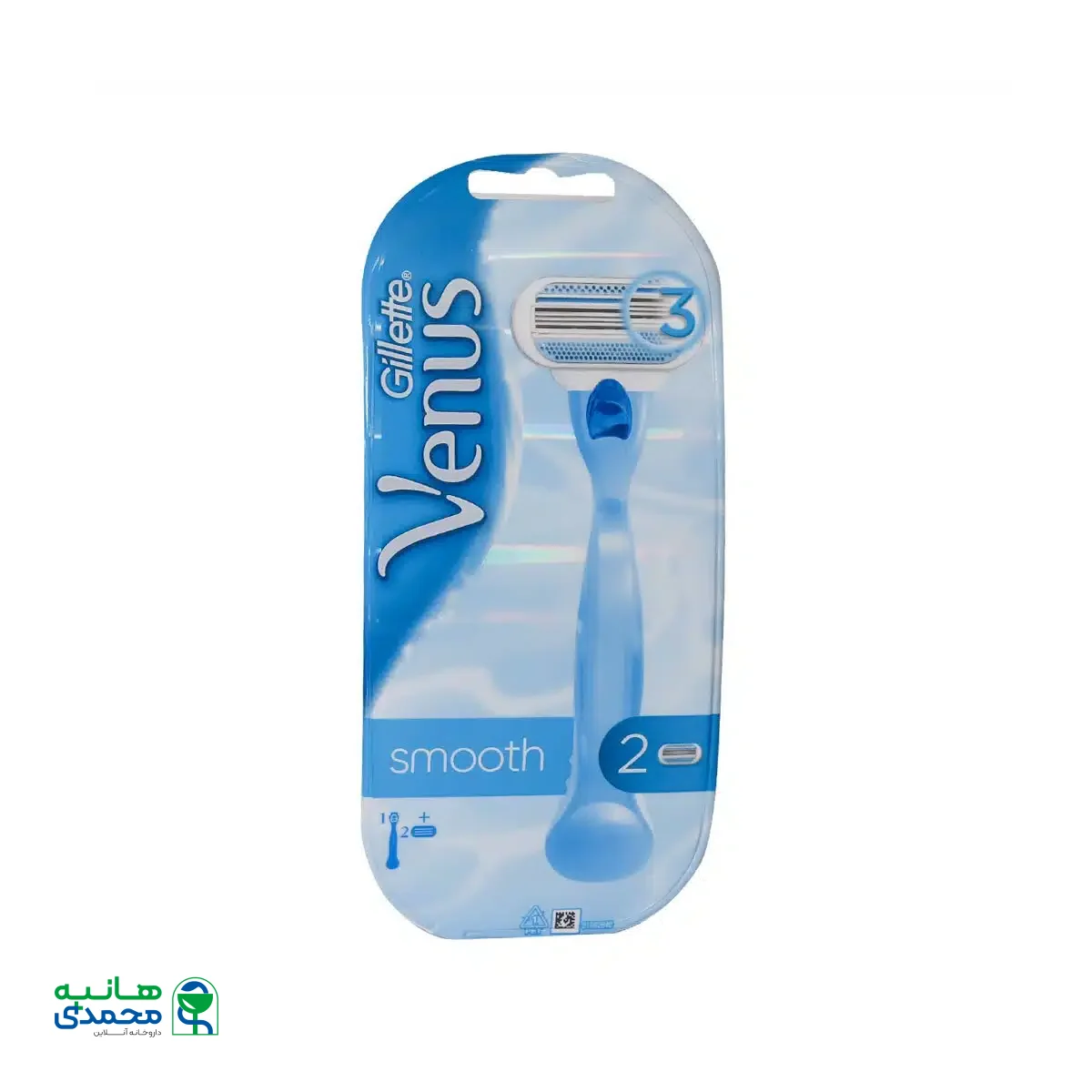 خودتراش ونوس اسموس ژیلت همراه با 2 تیغ یدک