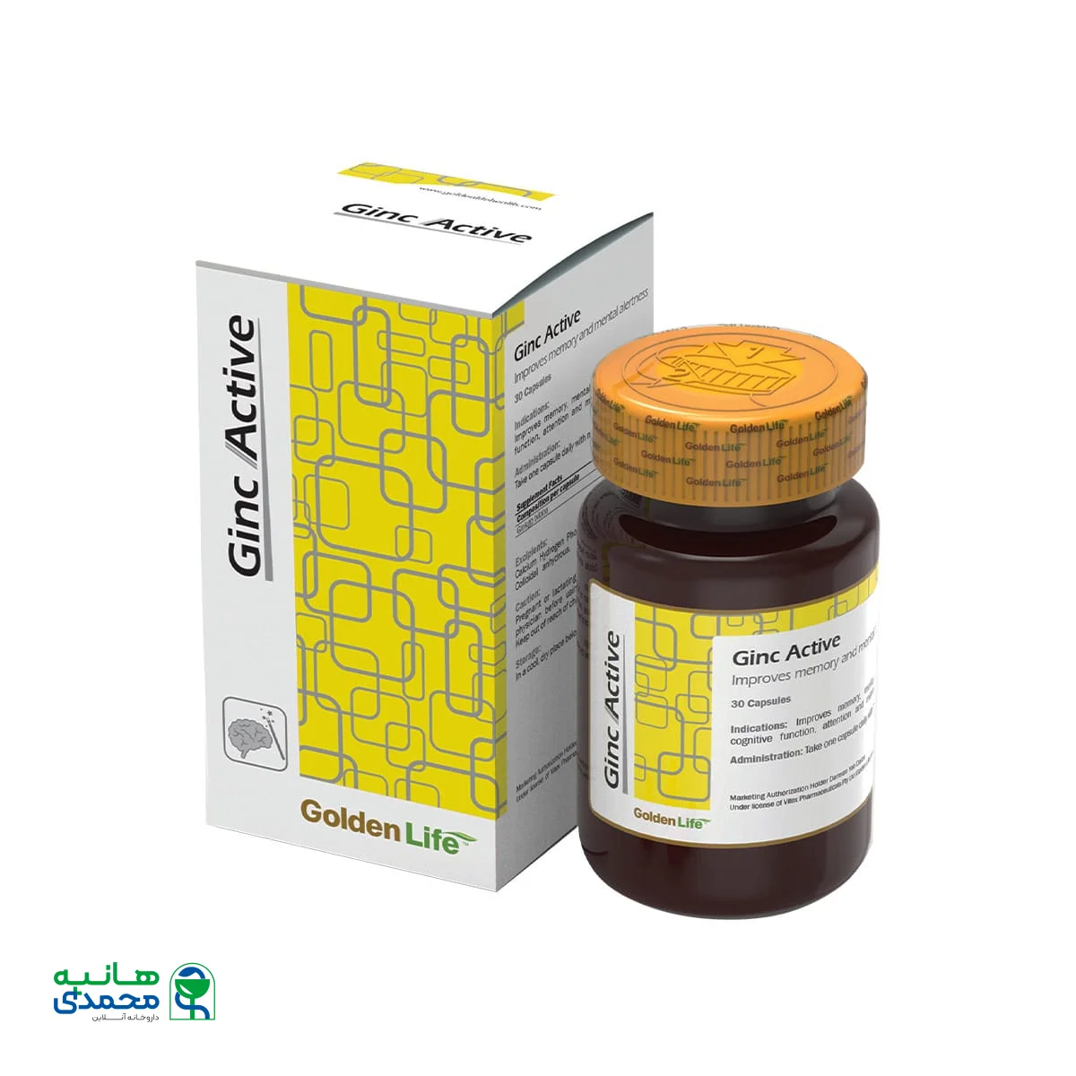 قرص جینک اکتیو گلدن لایف 30 عدد
