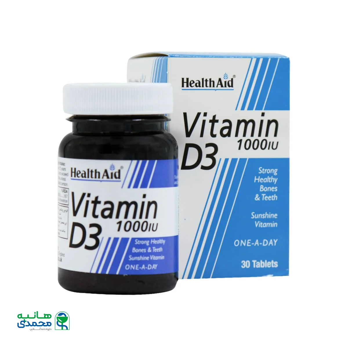 قرص ویتامین D3 1000 واحد هلث اید