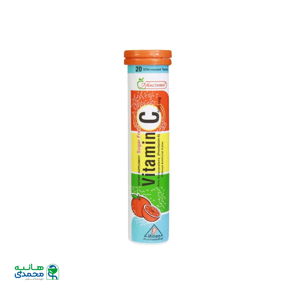 قرص جوشان ویتامین C 500 میلی گرم هلثی مین