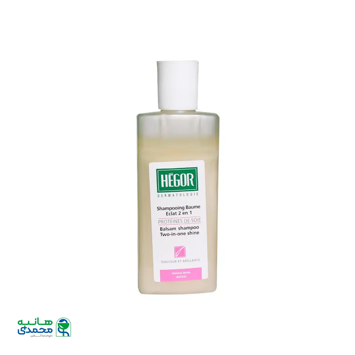 شامپو بالسام 2 در 1 هگور حاوی پروتئین ابریشم