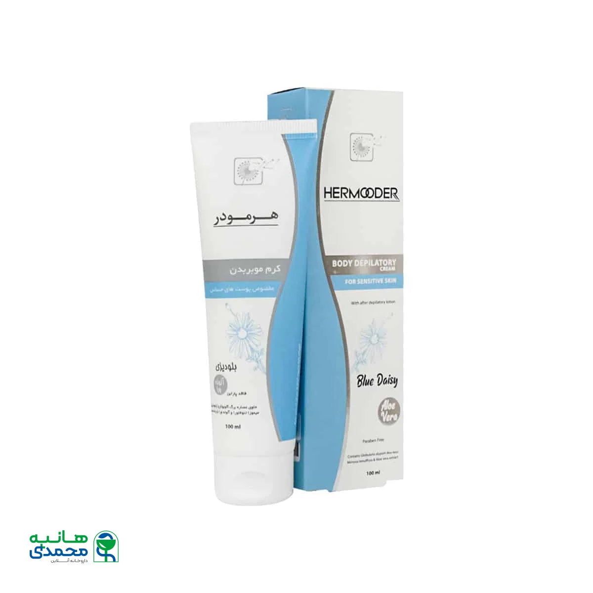 کرم موبر بدن آلوئه ورا هرمودر مناسب پوست حساس