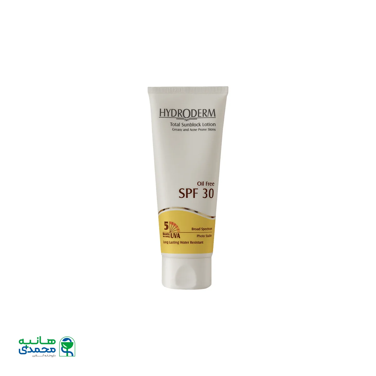 لوسیون ضد آفتاب فاقد چربی SPF30 هیدرودرم مناسب پوست های چرب و آکنه دار ۷۵ میلی لیتر