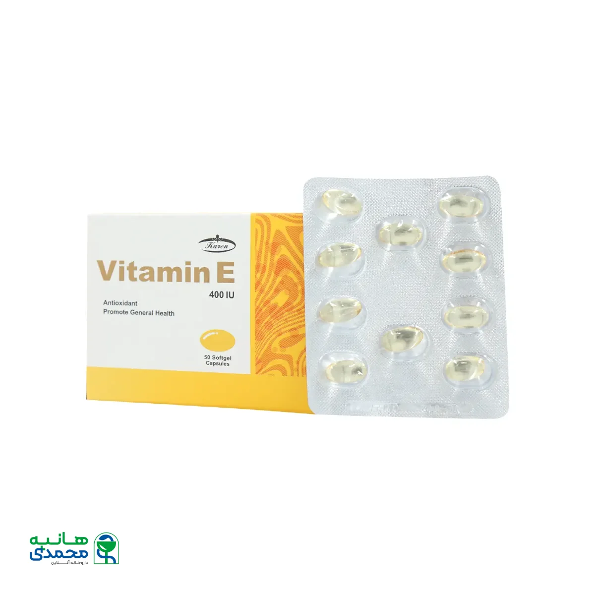 کپسول نرم ویتامین 400 E واحد کارن