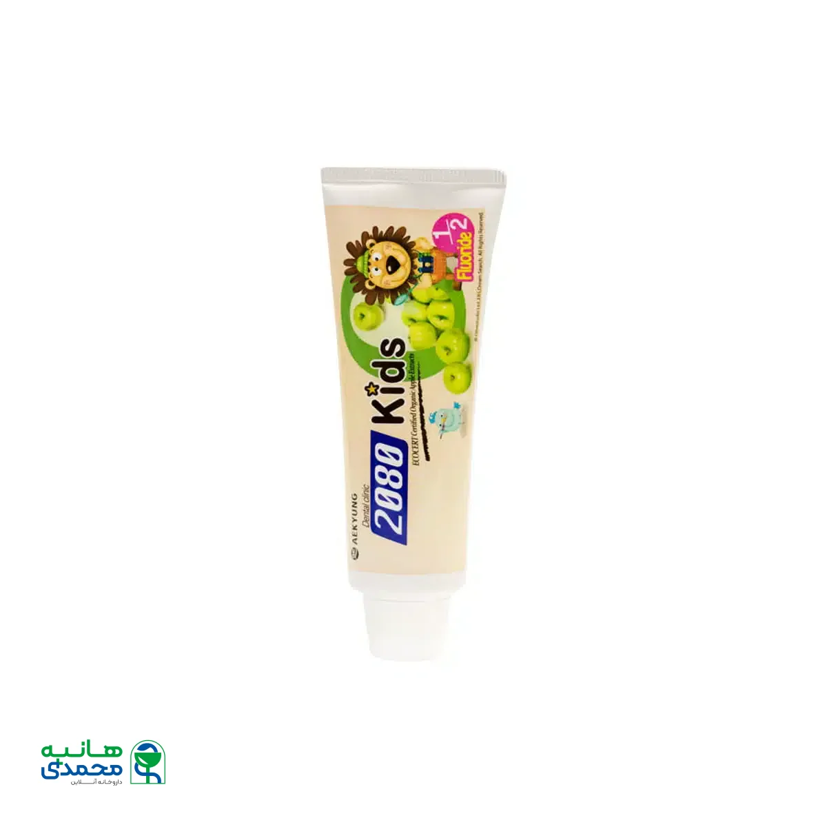 خمیر دندان ارگانیک کودک 2080 با طعم سیب 100 گرم