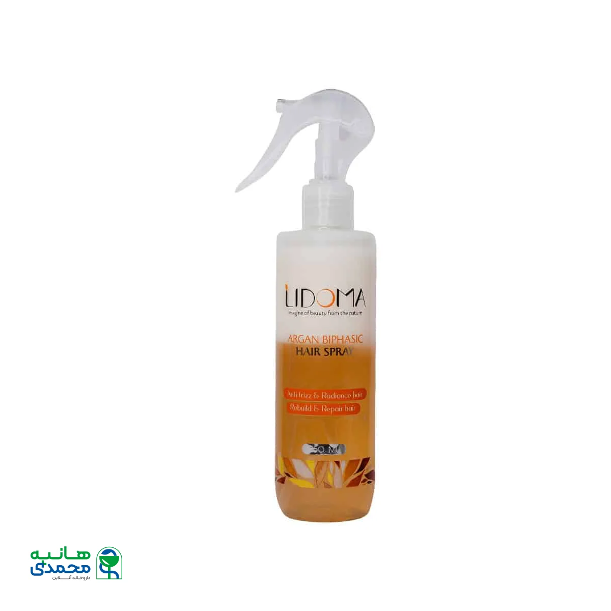 اسپری موی دوفاز آرگان لیدوما مناسب موهای نازک و ضعیف