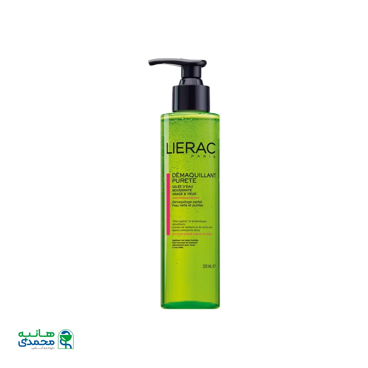 ژل شوینده صورت و دور چشم لیراک مناسب پوست های نرمال تا مختلط ۲۰۰ میلی لیتر