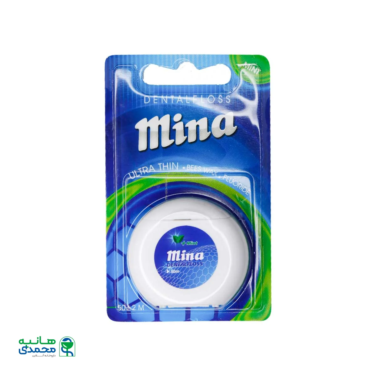 نخ دندان فوق نازک مینا با اسانس نعنا