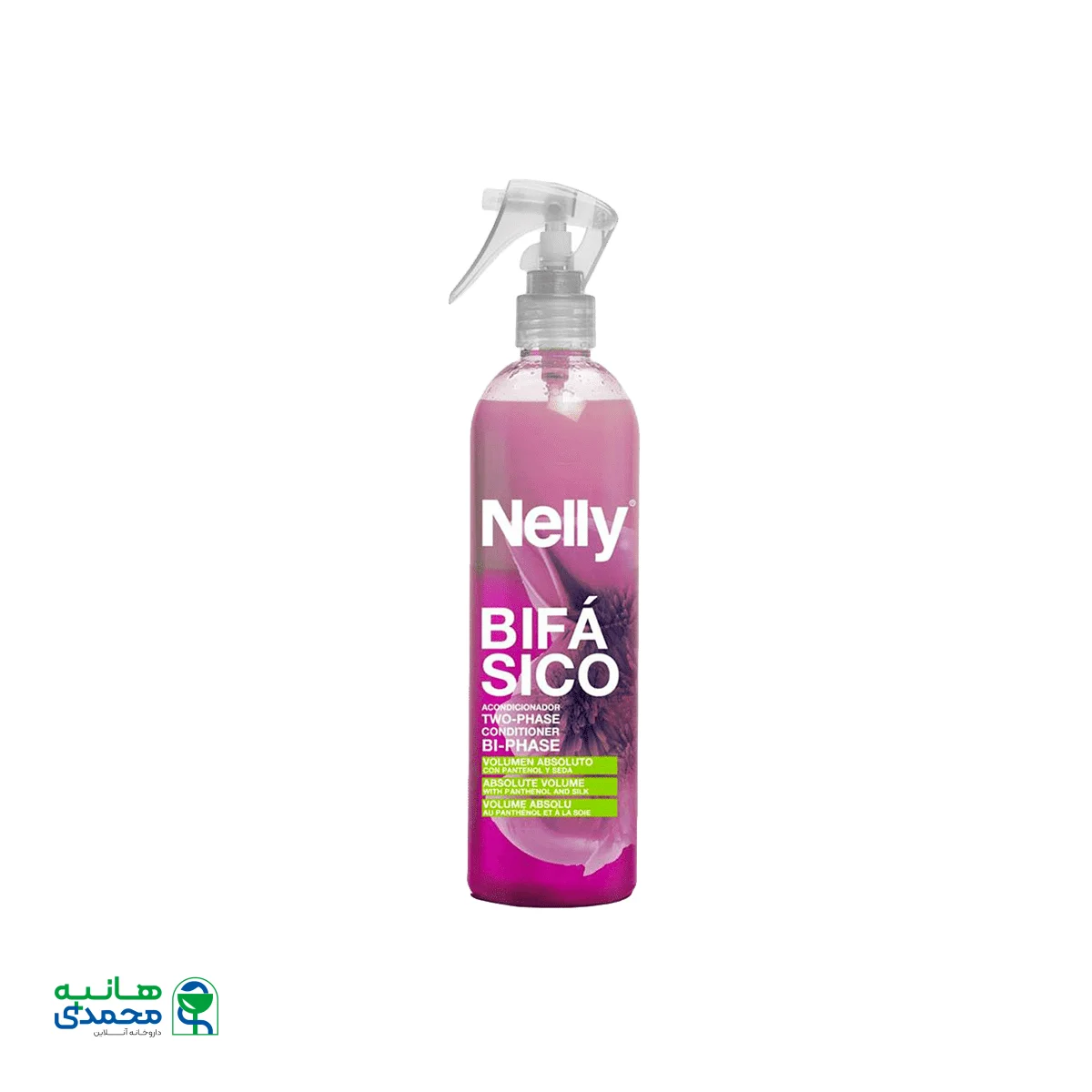 اسپری دوفاز حجم دهنده مو نلی ۴۰۰ میلی لیتر