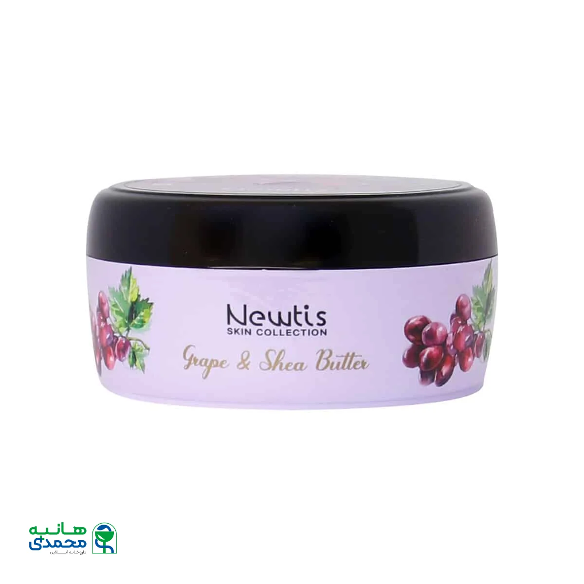 کرم مرطوب کننده کاسه ای حاوی انگور و شی باتر نیوتیس