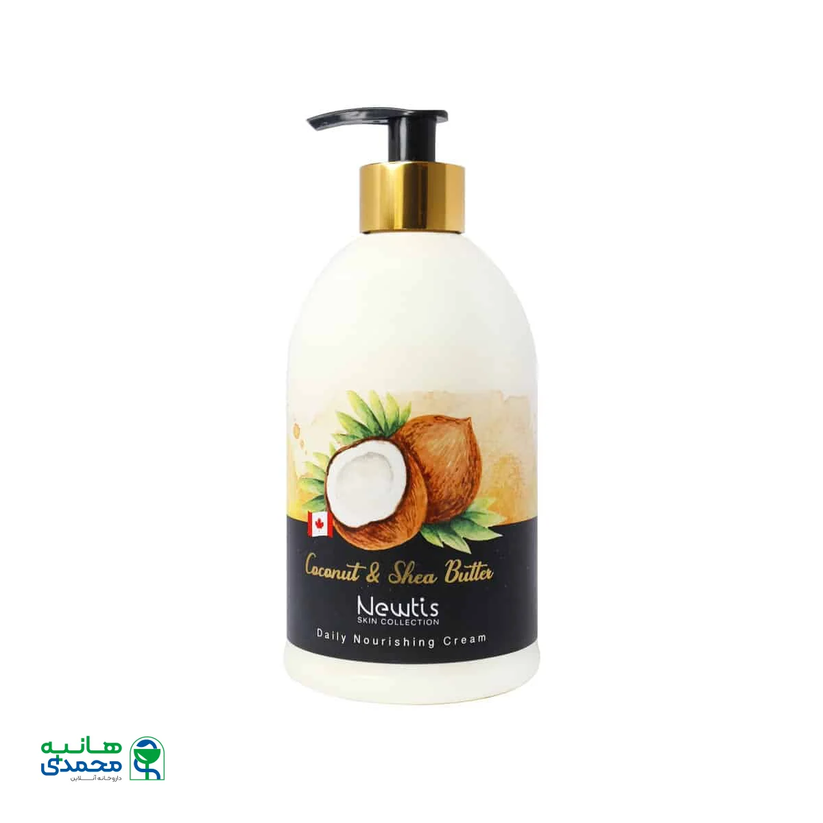 کرم مرطوب کننده پمپی عصاره نارگیل و شی باتر نیوتیس