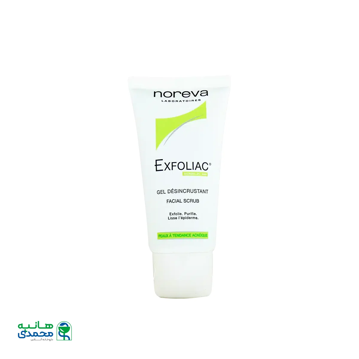 ژل اسکراب اکسفولیاک نوروا مناسب پوست های چرب و دارای جوش ۵۰ میلی لیتر