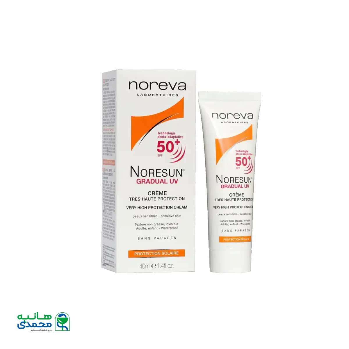 کرم ضد آفتاب نورسان SPF50 نوروا ۴۰ میلی لیتر