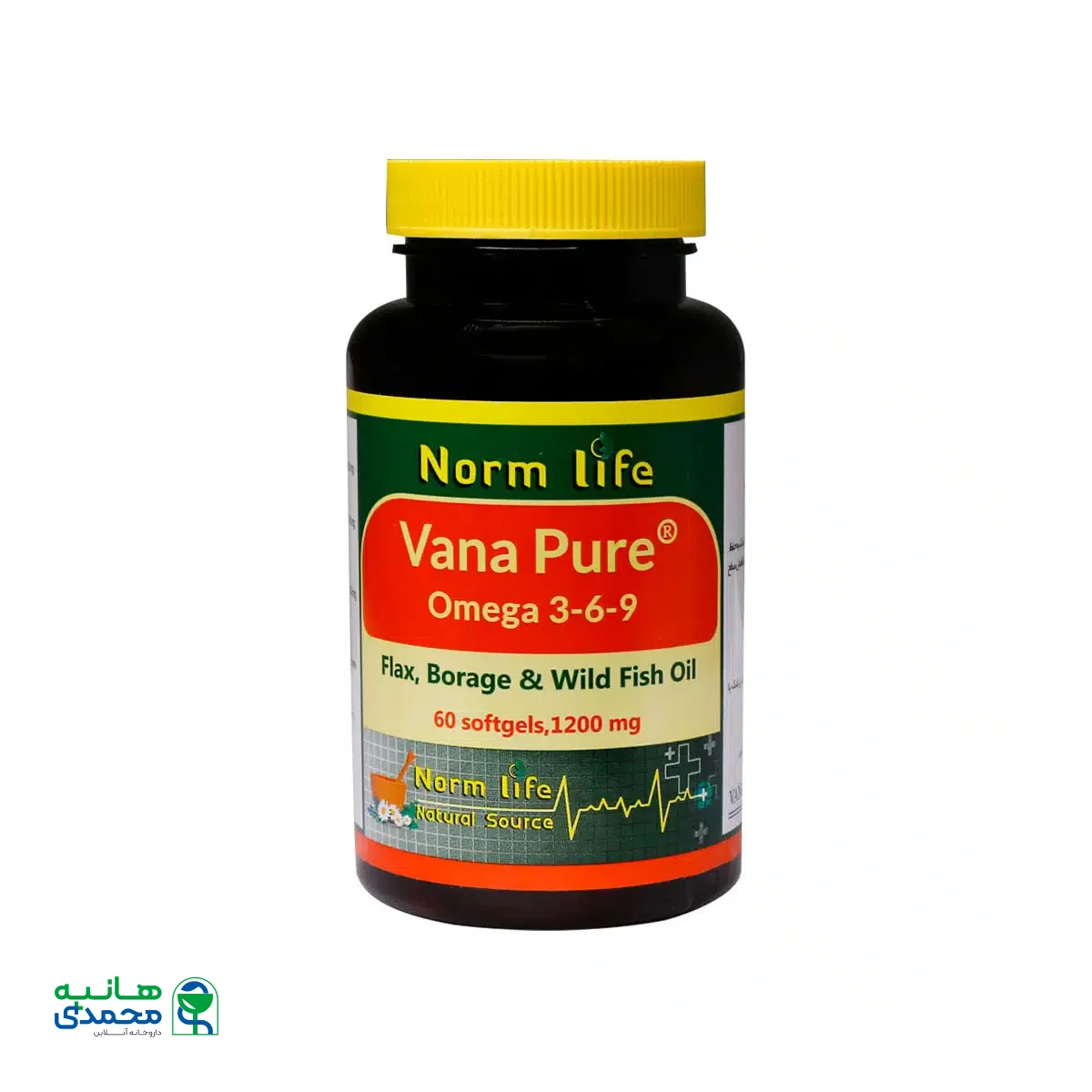 کپسول امگا 3 6 9 وانا پیور نورم لایف 60 عدد