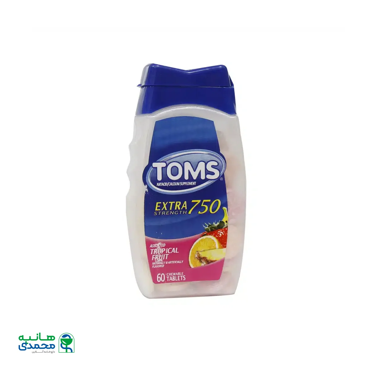 قرص جویدنی تامز اکسترا ۷۵۰ نوترالب ۶۰ عدد